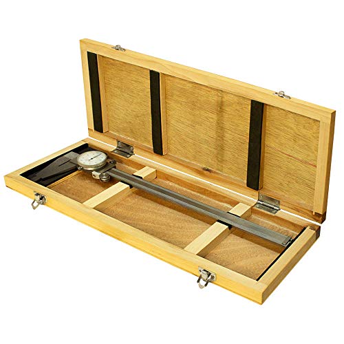 Prolinemax 12'' Stainless Steel Long Range Dial Caliper NO Upper Jaw 0.001'' Graduation