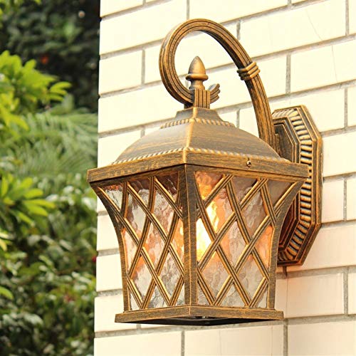 Lumière murale extérieure LED étanche style lanterne continental pour balcon