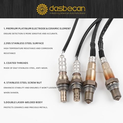 Sensor de Oxígeno Dasbecan 4PCS para Ford F150 2011-2014 miniatura 6