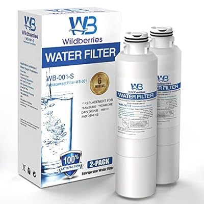 Wildberries RF23J9011SG/AA Replacement for Samsung Refrigerator Water Filter Compatible with Samsung RF23J9011SG/AA, HAF-CIN, HAF-CIN/EXP, DA29-00020A, DA97-08006A, Kenmore 46-9101, Pack of 2