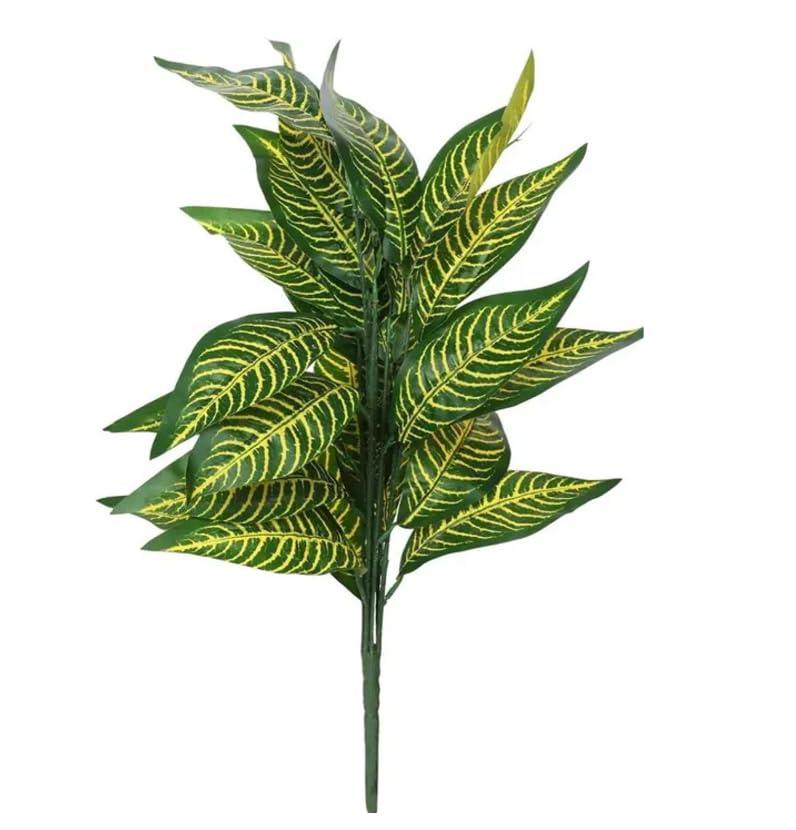 Primoh Artificial Plant Without Pot | 76 Cm Tall with 26 Leaves Leaf Plastic Tree Branch for Indoor & Outdoor Home and Office Decor-image-45