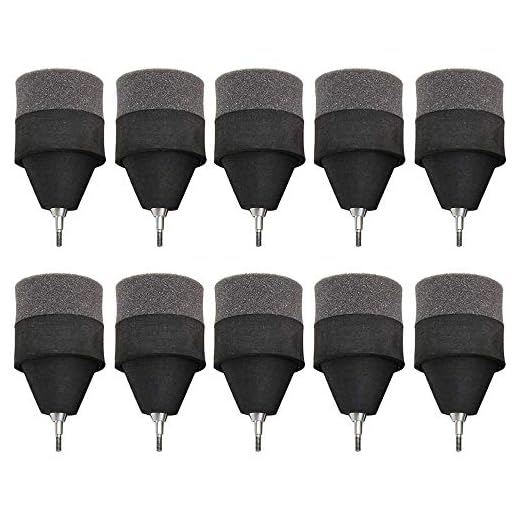 POFET 10 Stück Schwammschaum Pfeilspitzen Soft Safety Broadheads Tipps für das Bogenschießen Jagd Praxis CS-Spiel