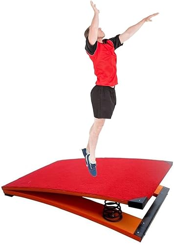 Miniatura 1 de GRRICEPL Escalera de gimnasia junior, trampolín para niños con 2 resortes para principiantes, para interiores y exteriores, equipo deportivo para