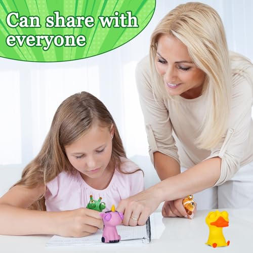 TECHEEL Squeeze Spielzeug 4 Stück Anti Stress Spielzeug Popping Out Eyes Squeeze Toys Stress Squeeze Spielzeug Pinch-Spielzeug Augen Out Stressbälle für Kinder Erwachsene Angst Stressabbau Stressball