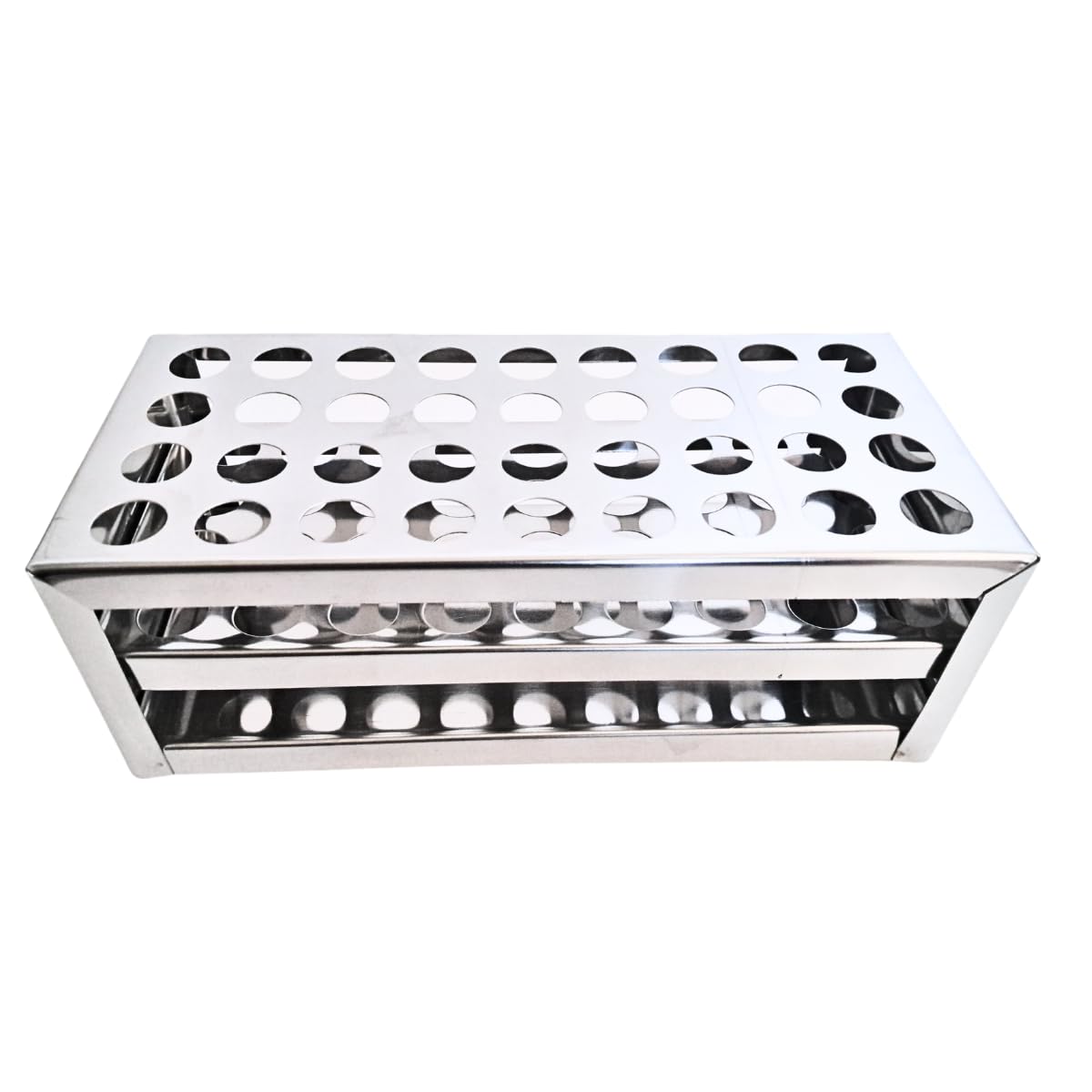AANIJ® Test Tube Stand Stainless Steel 304 grade, Size 16 mm × 36 Holes Test Tube rack for Laboratory Pack of 1-image-20