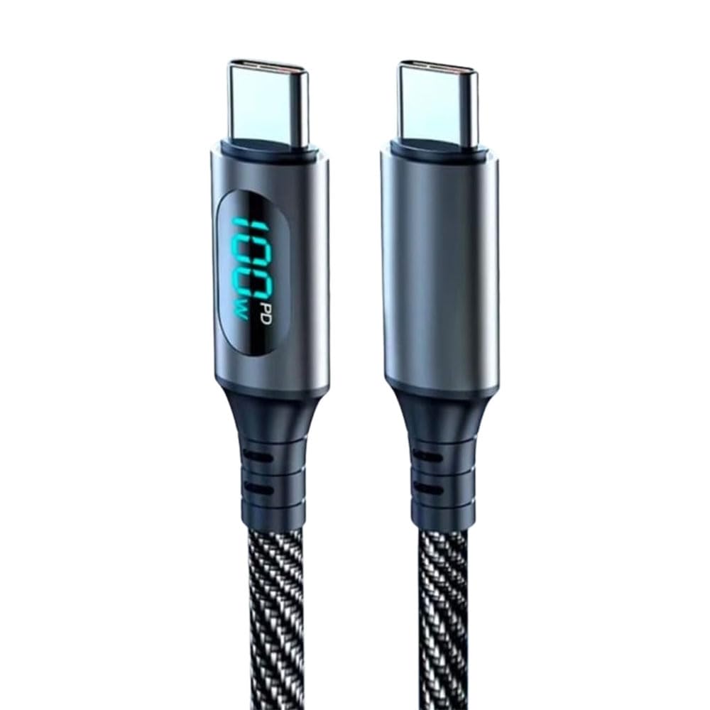Avana Nylon braided (Type-C to type C) data cable fast charging 100W PD cable aluminum alloy real-time digital display for Mobile Phones with 480 MBPS Data Transfer Fastest Charging Cable (B0D5WBN3CF) Amazon Price History, Amazon Price Tracker
