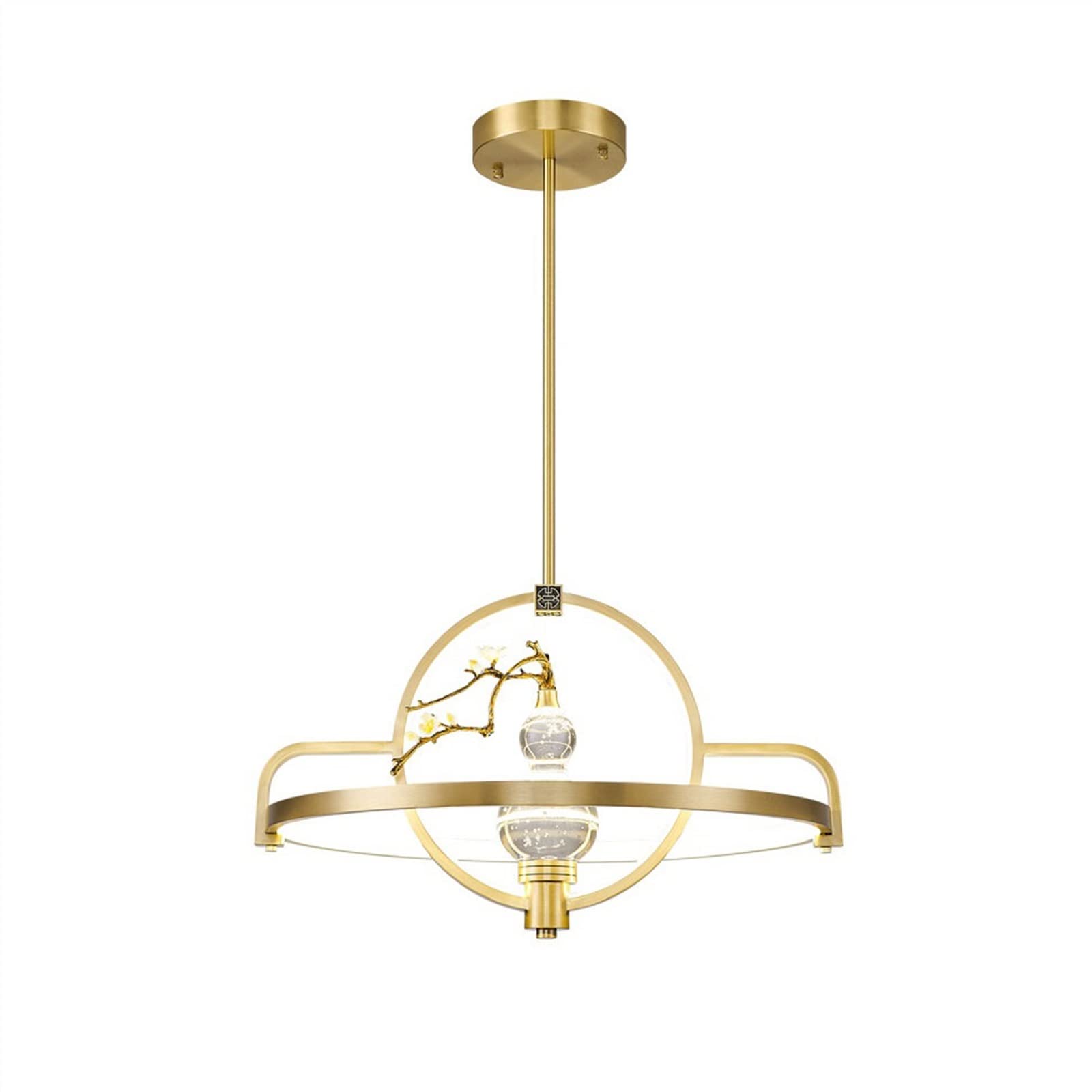 Kp6xlf3gt One Color Hallway Pendant Lights Restaurant Decorative Chandelier Luxury Copper Chandeliers Personalized Creative Gourd Shaped Lighting Fixtures