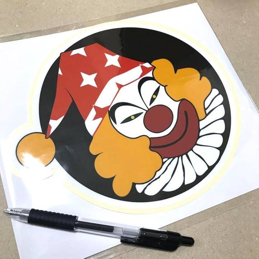 当時物 ピエロステッカー 暴走族 Amazon.co.jp: ピエロ ステッカー 暴走族 旧車會 道化師
