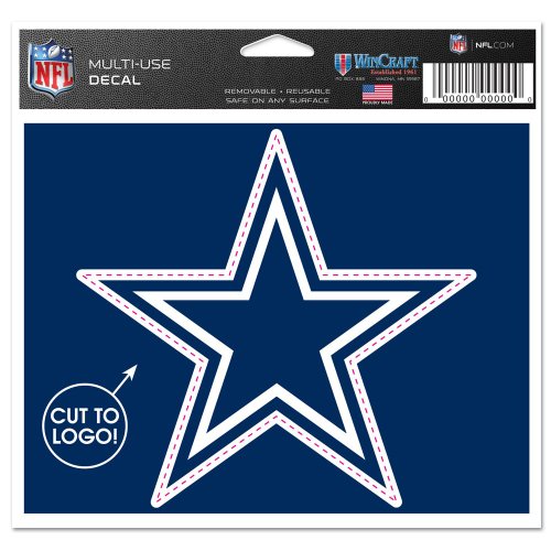 NFL Dallas Cowboys WCR41439014 Multi-Use Decal 4.5 x 5.75