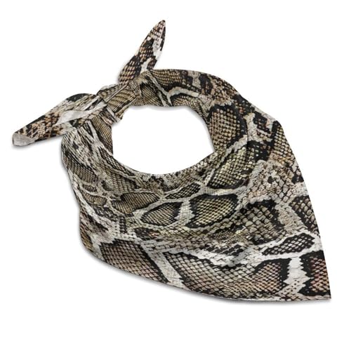 Snake Skin Texture Square Scarf Headscarf Neck Scarf Printed Women's Headscarf