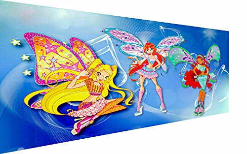 Impression sur toile Winx Club 40x30 cm décor mural de chambre d'enfant