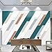 Minimalismo Moderno Carta Adesiva Muro Geometria Colorata Adesivi Stickers Murali Linee Dorate Wallpaper Murale 3D 250 X 175 CM Rimovibili Vinile Diy Stickers Murali Per Soggiorno Arte Di Sfondo Pare