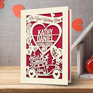 Personalisedweddingcardweddinganniversaryengravedcardcongratulationsweddingdayfornewcouplesnewlywedcustomgiftwithenvelopeshandfinishedinukfuchsia Urban Country Home Decor Personalised wedding card wedding anniversary engraved card congratulations wedding day for new couples newlywed custom gift with envelopes hand finished in uk fuchsia urban country home decor