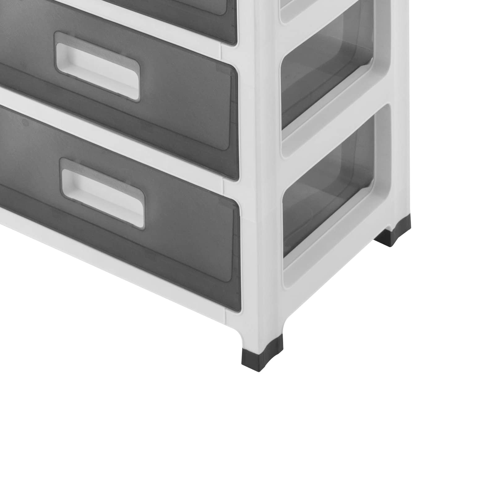 6 Ebenen Transparenter Schubladenbox aus PP,35x26x83.5cm Rollcontainer Schubladenschrank mit oberer Ablagefläche herausnehmbaren Schubladen,Schreibtisch Organizer für A4‑Ordner Make‑up Büromaterial