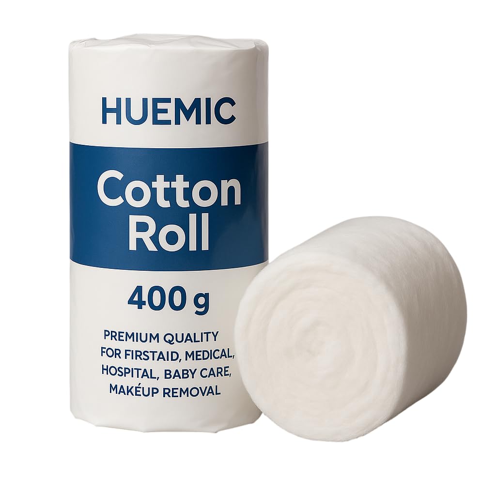 Pure Cotton Roll for Baby care | Cometic & Skincare Use | Soft Cotton for cleaning Wound's | Art & Craft's | Medical Use (400gm) - Cotton-A7