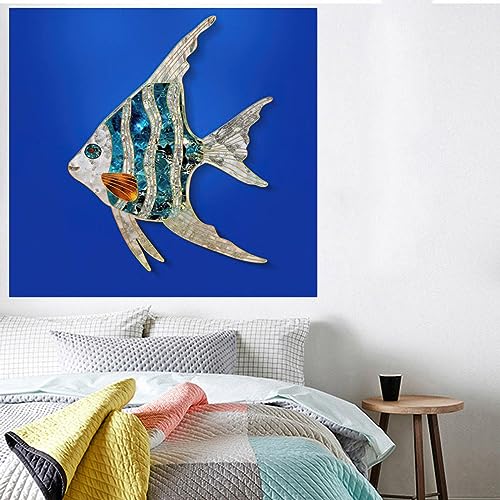 Peintures de groupe de poissons dorés pour mur vide 20cm - 2