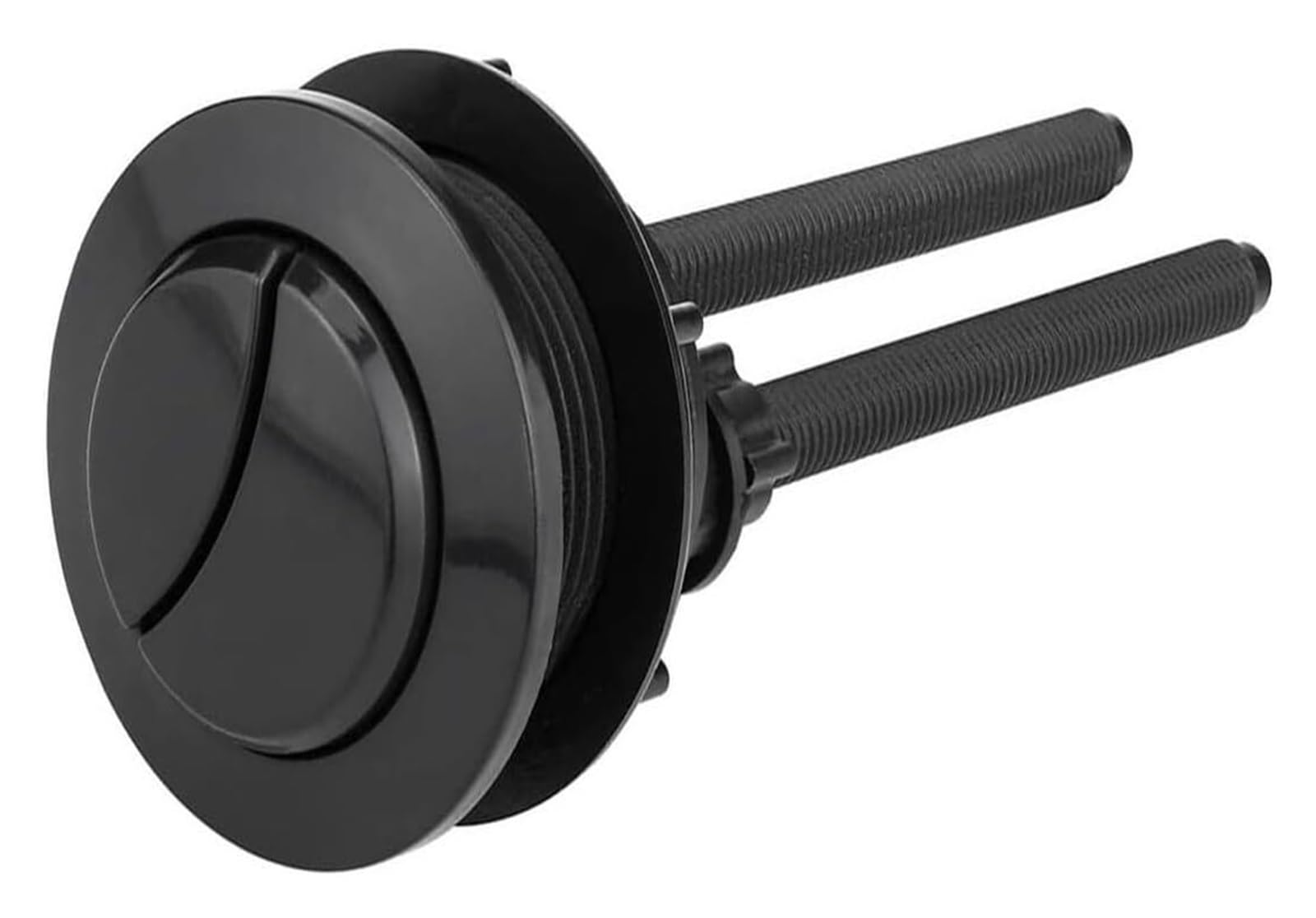 Kxaoxgrc One Color Toilet Push Button Flush Replacement, Toilet Cistern Push Button 38Mm (1.5 Inch) Dual Flush, Black Abs