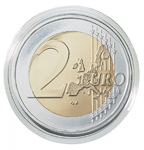 10 x Lindner Coin Capsules Caps Coincapsules for Coins 26 mm - 2 Euro