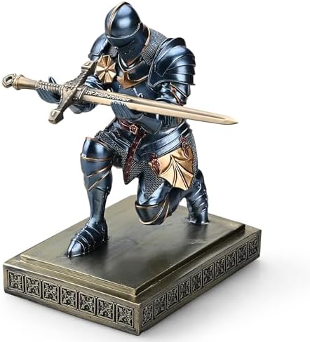 Amoysanli Medieval Armored Warrior Knight Pen Holder Desk Organiz...