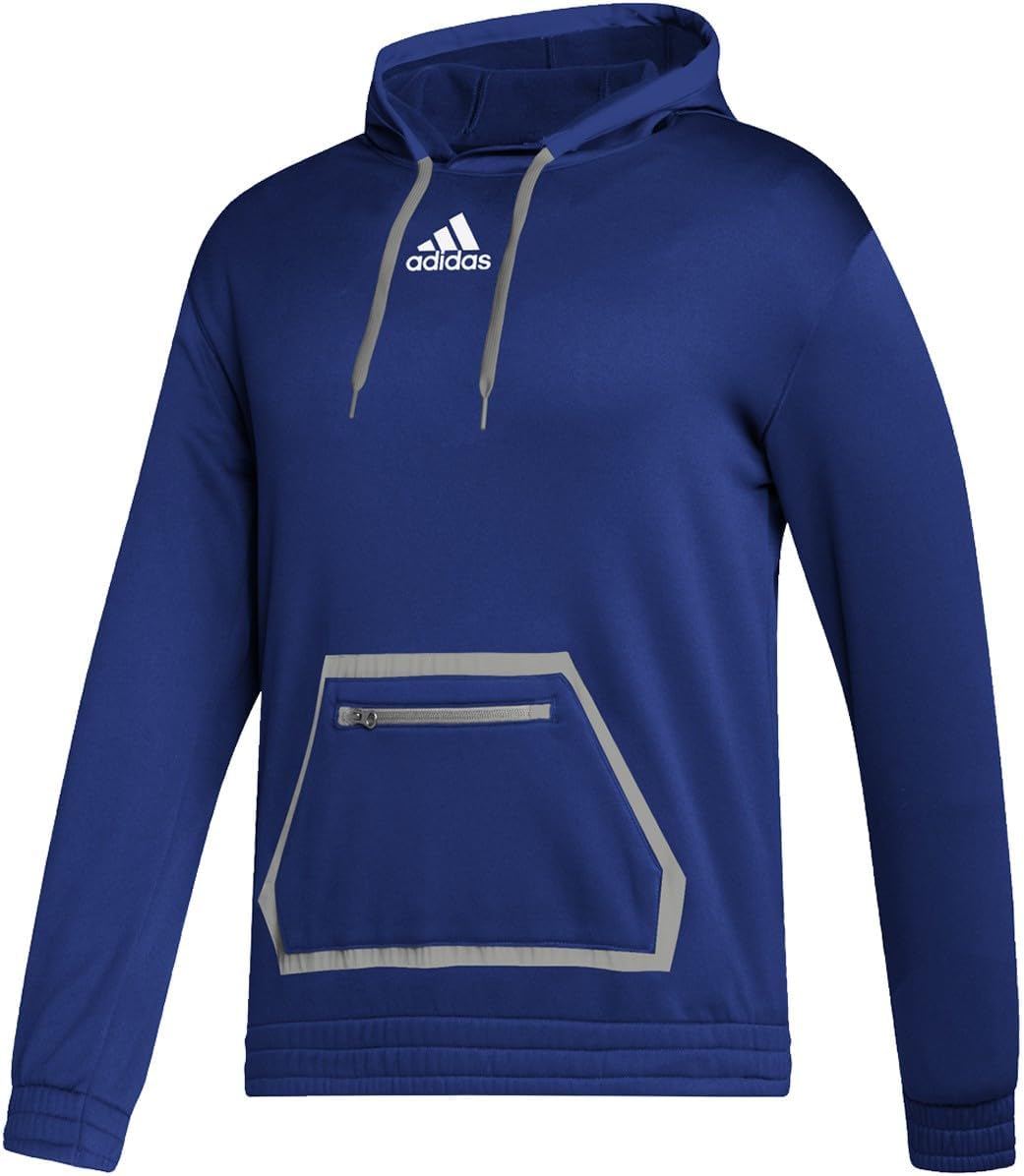 adidas Mens Team Hoodie Casual Outerwear Casual - Blue