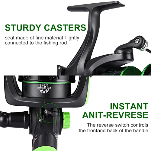 Sougayilang Fishing Reels Carp Fishing Reel 13+1BB Spinning Reels, Smooth, Powerful Fishing Reel, Carp Reel with Spare Spool-KO30 - Image 4