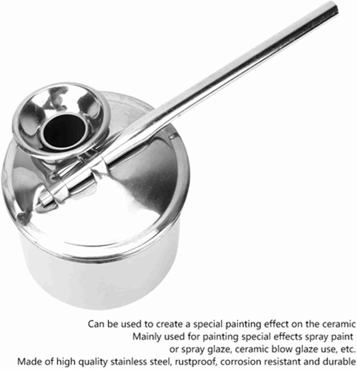 Stainless Steel Pottery Painting Sprayer,Glaze Spraying Clay Tool Pot Painting,Ceramic Atomizer Pottery Glaze Sprayer for Pottery DIY Ceramic Clay Making (200ml)