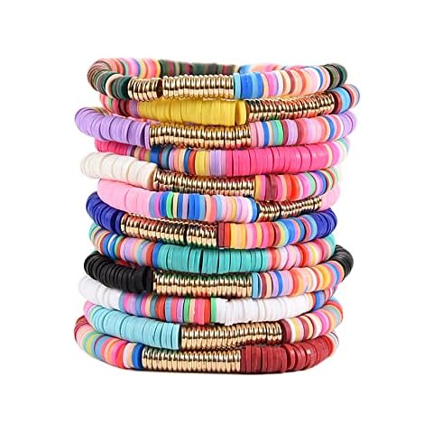 HYHONEY 12pcs Heishi Bracelet Set Cover