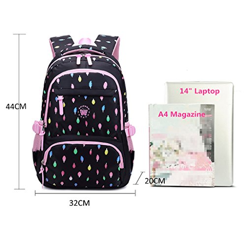 Schoolrugzak voor meisjes, Studenten School Boekentas Casual Daypack Laptop Rugzak Outdoor Reistas, Lightweit Waterdicht… - Afbeelding 6