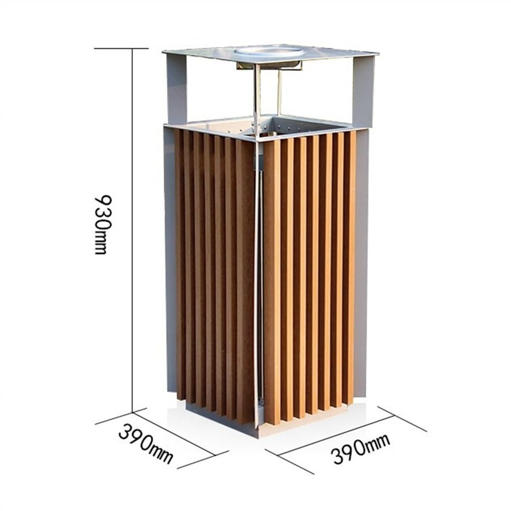 Outdoor Trash Can komercyjny kosz na śmieci, metalowy pojemnik do recyklingu do użytku na zewnątrz z wyjmowanym pojemnikiem wewnętrznym, pojemnik na śmieci