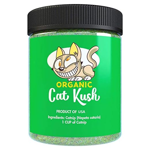 Organic Catnip by Cat Kush, Safe Premium Blend Perfect for Cats, Instilled with Maximized Potency your Kitty is Guaranteed to Go Crazy for! (1 Cup)