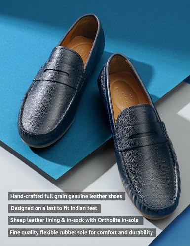 Image of Symbol Premium Mens Smart Casual Driver Leather Shoes (Loafers)