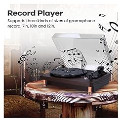 Tourne-Disque Vinyle Tourne-Disque Vinyle rétro avec Couvercle Anti-poussière Gramophone Tourne-Disque de Style nostalgique Classique for la Maison - Les Beatles, Paul McCartney, John Lennon, RIngo Starr, George Harrison Tourne-Disque Vinyle Tourne-Disque Vinyle rétro avec Couvercle Anti-poussière Gramophone Tourne-Disque de Style nostalgique Classique for la Maison – Image 2