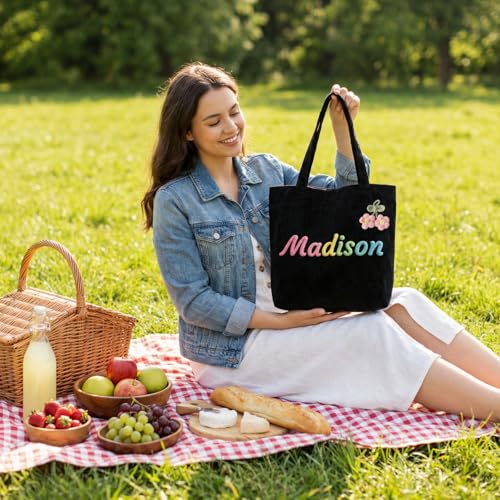 Bolso casual de pana personalizado con nombre miniatura 7