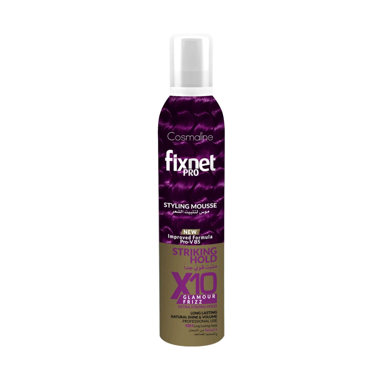 Cosmaline Fixnet pro styling mousse 300ml extra strong