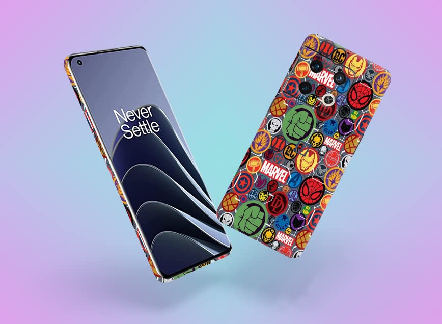 Image of Marvel Sticker Skin Back Protector Film Ultra Thin Scratch Resistant Vinyl (Not Case and Cover) for OnePlus 10 Pro 5G