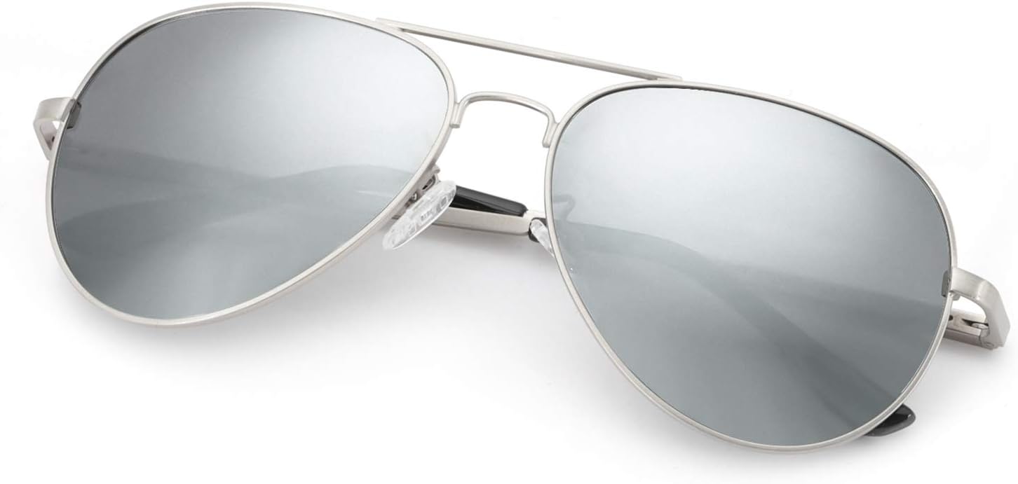SODQWClassic Mirrored Women Polarized Sunglasses, Oversized Pliot Sunglasses with UV400 Protection for Driving Travel Outdoors