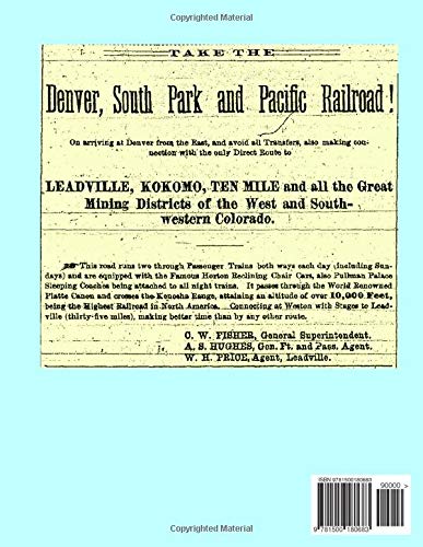 A Documentary History of the South Park Line: Vol. 2: The Leadville District, 1879-1928
