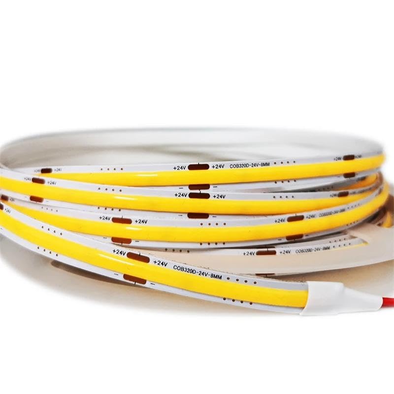 Tira LED COB 5 m 3000K Blanco Cálido 528 LEDs/m miniatura 2