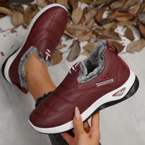 Baskets mode femme antidérapantes et confortables avec doublure polaire - 7