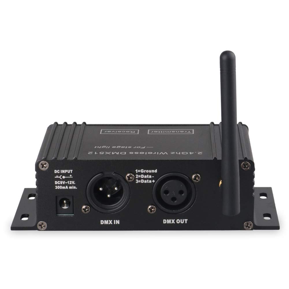 512 Wireless Controller Ricevitore Trasmettitore Display LCD Potenza Regolabile per Disco DJ Stage Bar Light-EU Plug