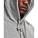 Under Armour Mens Hustle Fleece Hoodie , True Gray Heather (025)/Black , Large