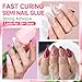 UNA GELLA No Lamp Need Solid Nail Glue for Press Ons: Nails Acrylic Nails Super Strong Semi Nail Glue Gel Fast Curing 10ml*2pcs Long Lasting Gel Glue Kit