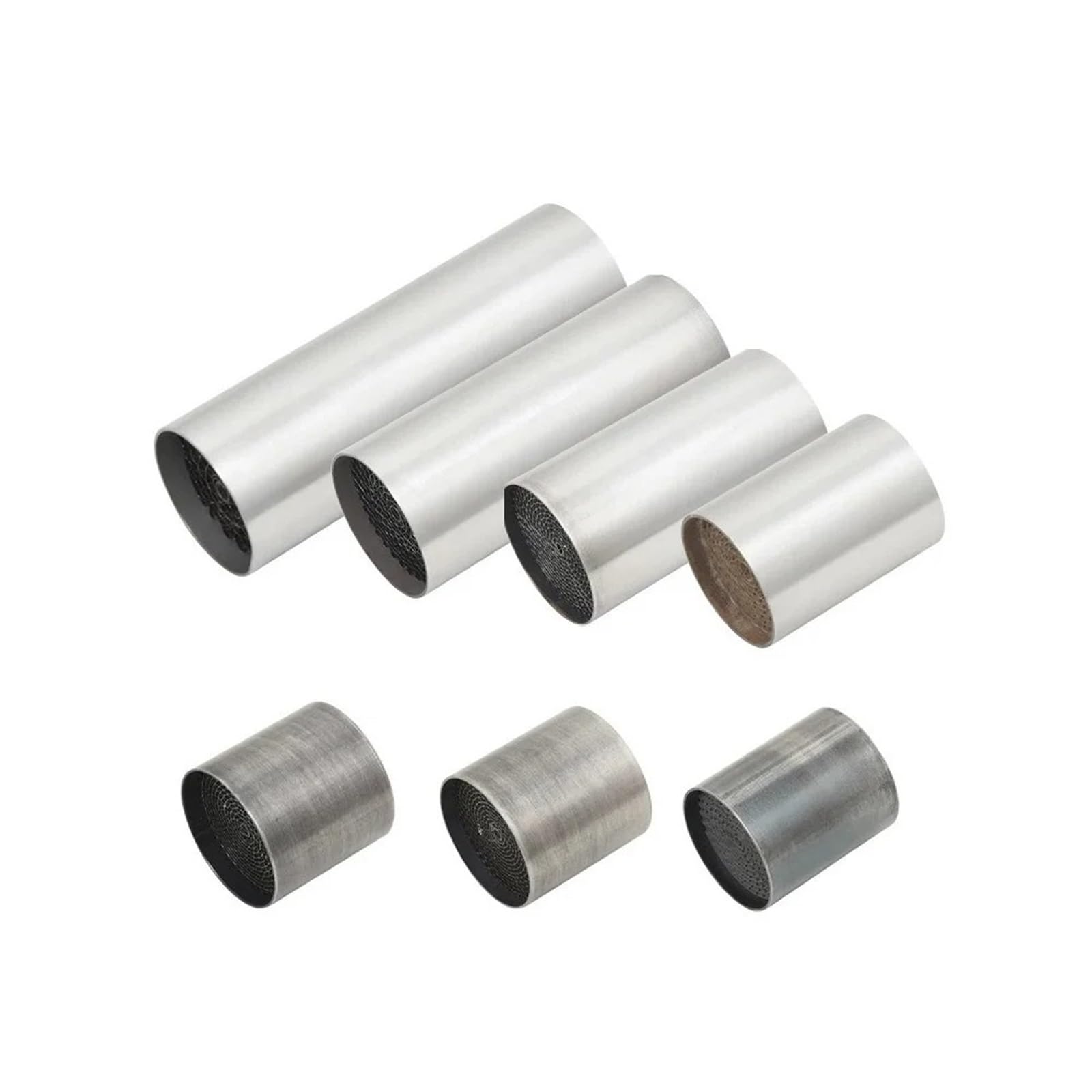 Silenziatore moto per moto 35/42/48//53MM catalizzatore DB Killer per moto completo silenziatore di scarico rumore suono Eliminato(53X100MM)