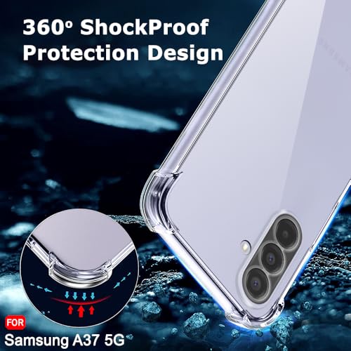 Image of TheGiftKart Back Cover for Samsung Galaxy A37 5G Case | Crystal Clear Soft Shockproof Case | Cushioned Edges for Ultimate Protection Galaxy A37 Back Cover (TPU, Transparent)