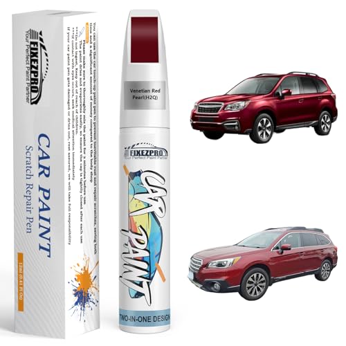 Image of H2Q Venetian Red Pearl Touch Up Paint for Subaru, Color Exact Match Car Paint Scratch Repair Remover Pen Kit Quick & Easy Fix Vehicle Chips and Automotive Nicks Scuff