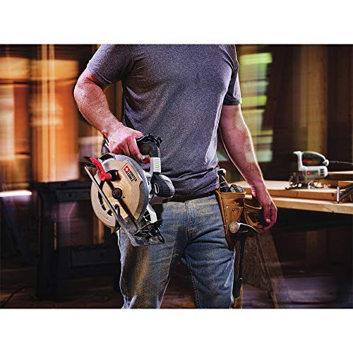 PORTER-CABLE 7-1/4-Inch Circular Saw, Heavy Duty Steel Shoe, 15-Amp (PCE300)