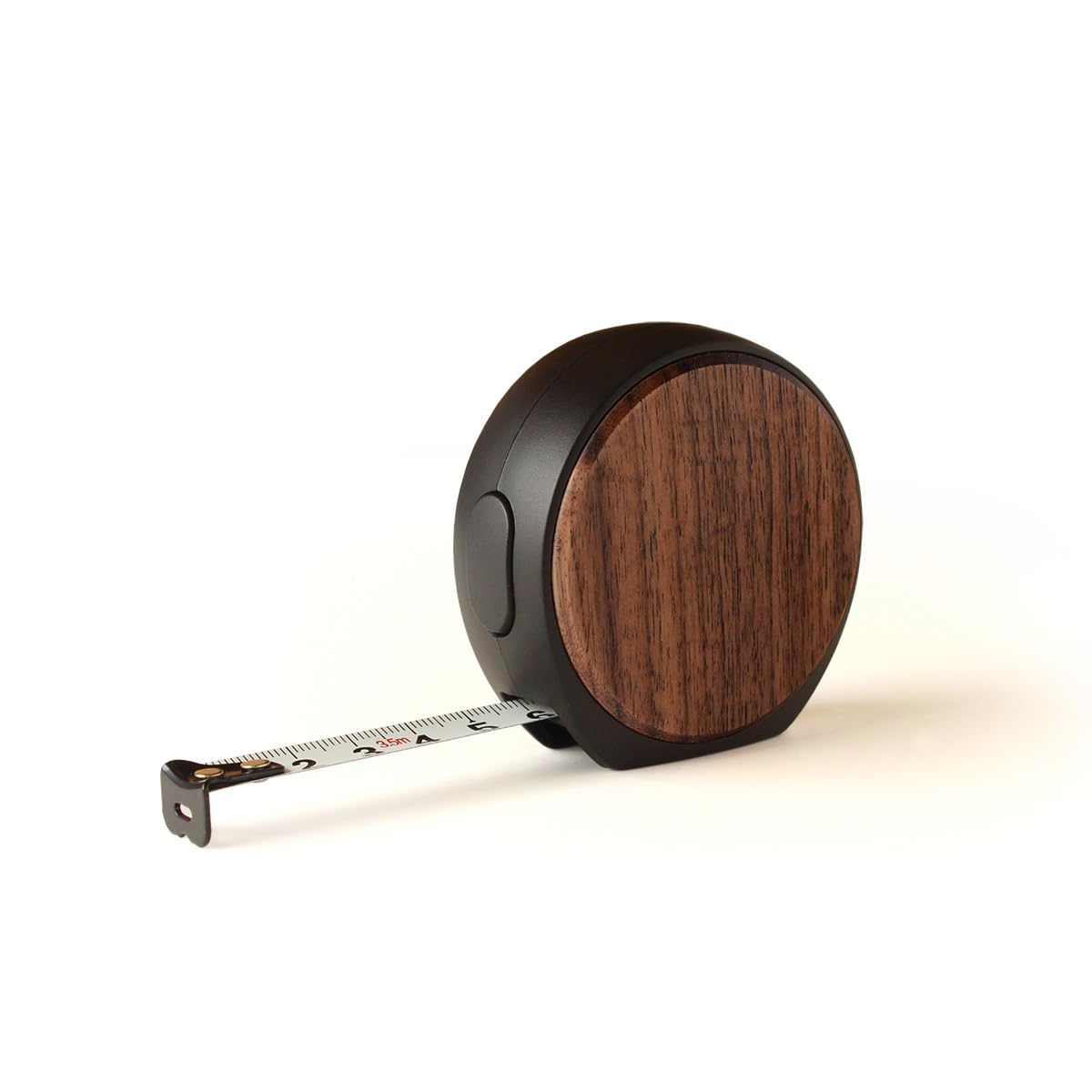+ Lumber by Hacoa PL002 misura, arresto automatico in legno naturale con nastro 3,7 m Walnut