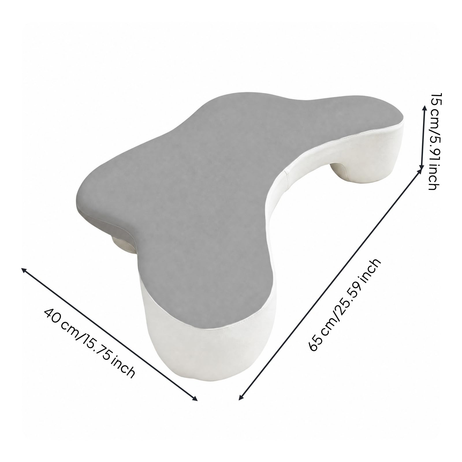 Oreiller Ergonomique pour Dormir sur ôté Mousse à Mémoire Forme Forme Incurvée Coussin Soutien pour la Tête ou Adapté à la Relaxation au Repos au,
