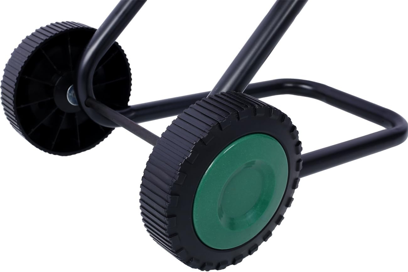 15Amp Electric Wood Chipper/Shredder with Wheels Electric Garden Shredder Portable Chipping Width Collection Bag, Double Sided Blade System, Auto Shut-Off Green