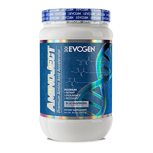 Evogen AminoJect | BCAA, Glutamine, & Citrulline Powder | Blue Raspberry | 30 Servings